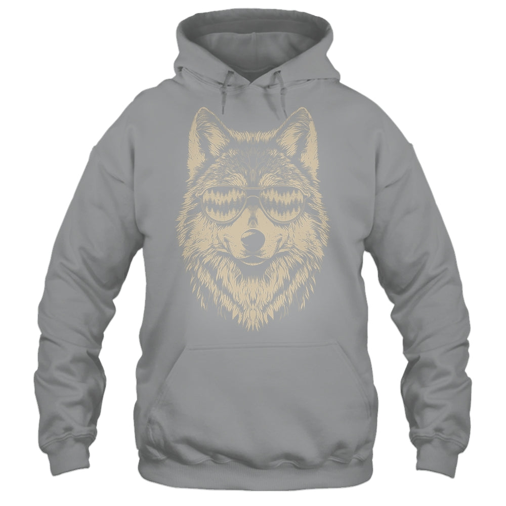 Funny Wolf Cool Rock And Roll Graphic Sunglasses Shirt & Hoodie | siriusteestore