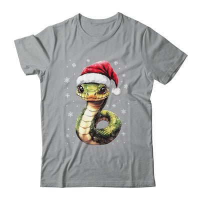 Funny Xmas Snake Lovers Christmas Snake Santa Hat Men Women Shirt & Sweatshirt | siriusteestore