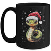 Funny Xmas Snake Lovers Christmas Snake Santa Hat Men Women Mug | siriusteestore