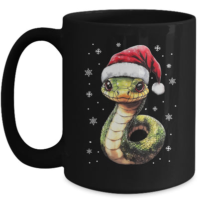 Funny Xmas Snake Lovers Christmas Snake Santa Hat Men Women Mug | siriusteestore