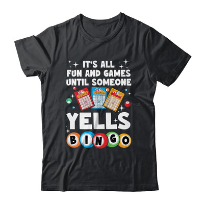 Funny Yells Bingo Lover For Men Women Bingo Gambling Player Shirt & Tank Top | siriusteestore