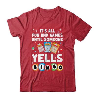 Funny Yells Bingo Lover For Men Women Bingo Gambling Player Shirt & Tank Top | siriusteestore