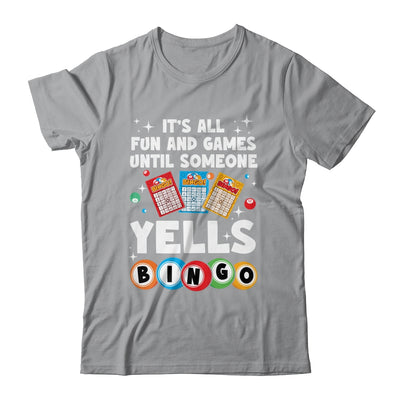 Funny Yells Bingo Lover For Men Women Bingo Gambling Player Shirt & Tank Top | siriusteestore
