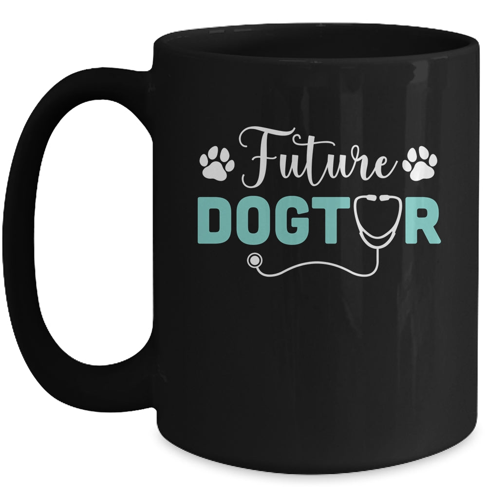 Future Dogtor Vet Student Funny Veterinarian Dog Graduate Mug | siriusteestore