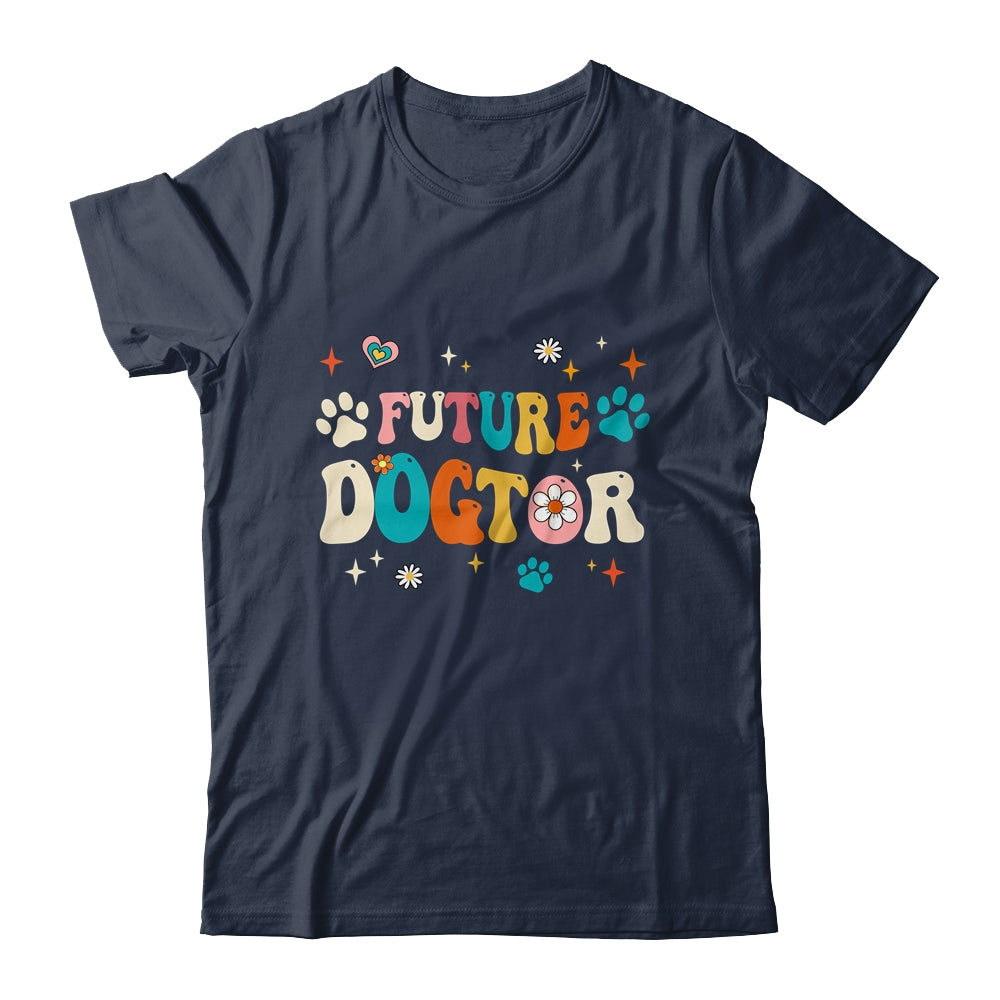 Future Dogtor Vet Student Funny Veterinarian Dog Groovy Shirt & Tank Top | siriusteestore