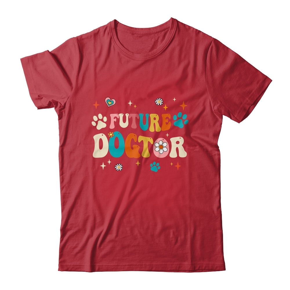 Future Dogtor Vet Student Funny Veterinarian Dog Groovy Shirt & Tank Top | siriusteestore