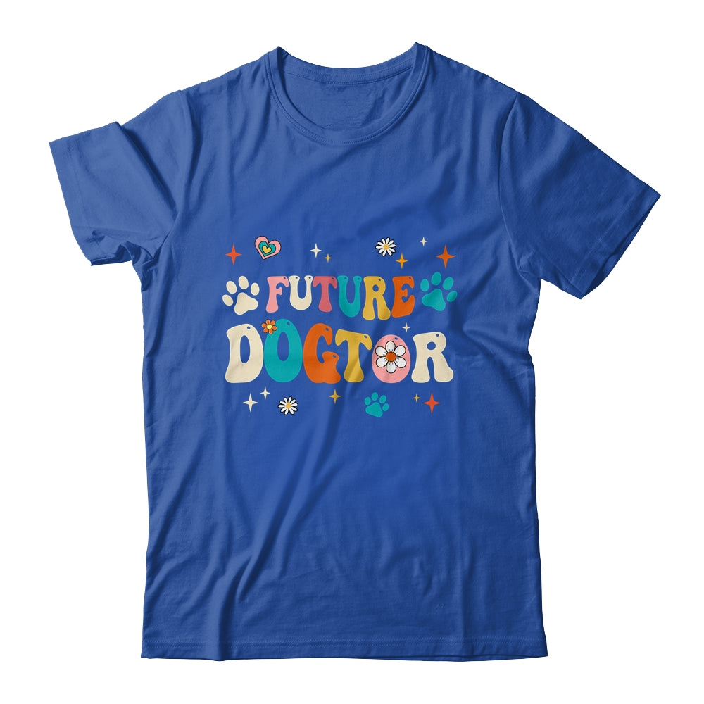Future Dogtor Vet Student Funny Veterinarian Dog Groovy Shirt & Tank Top | siriusteestore