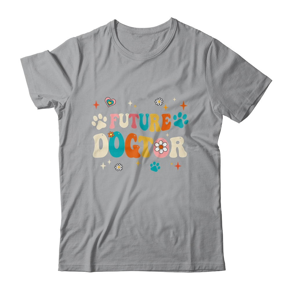 Future Dogtor Vet Student Funny Veterinarian Dog Groovy Shirt & Tank Top | siriusteestore