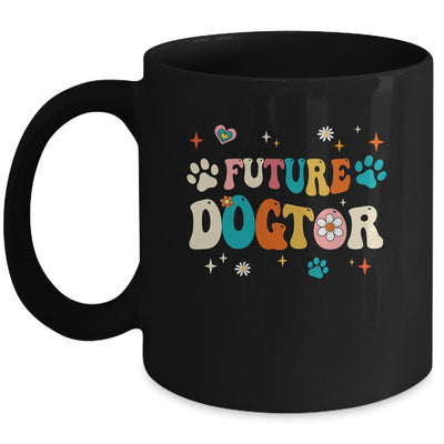 Future Dogtor Vet Student Funny Veterinarian Dog Groovy Mug | siriusteestore