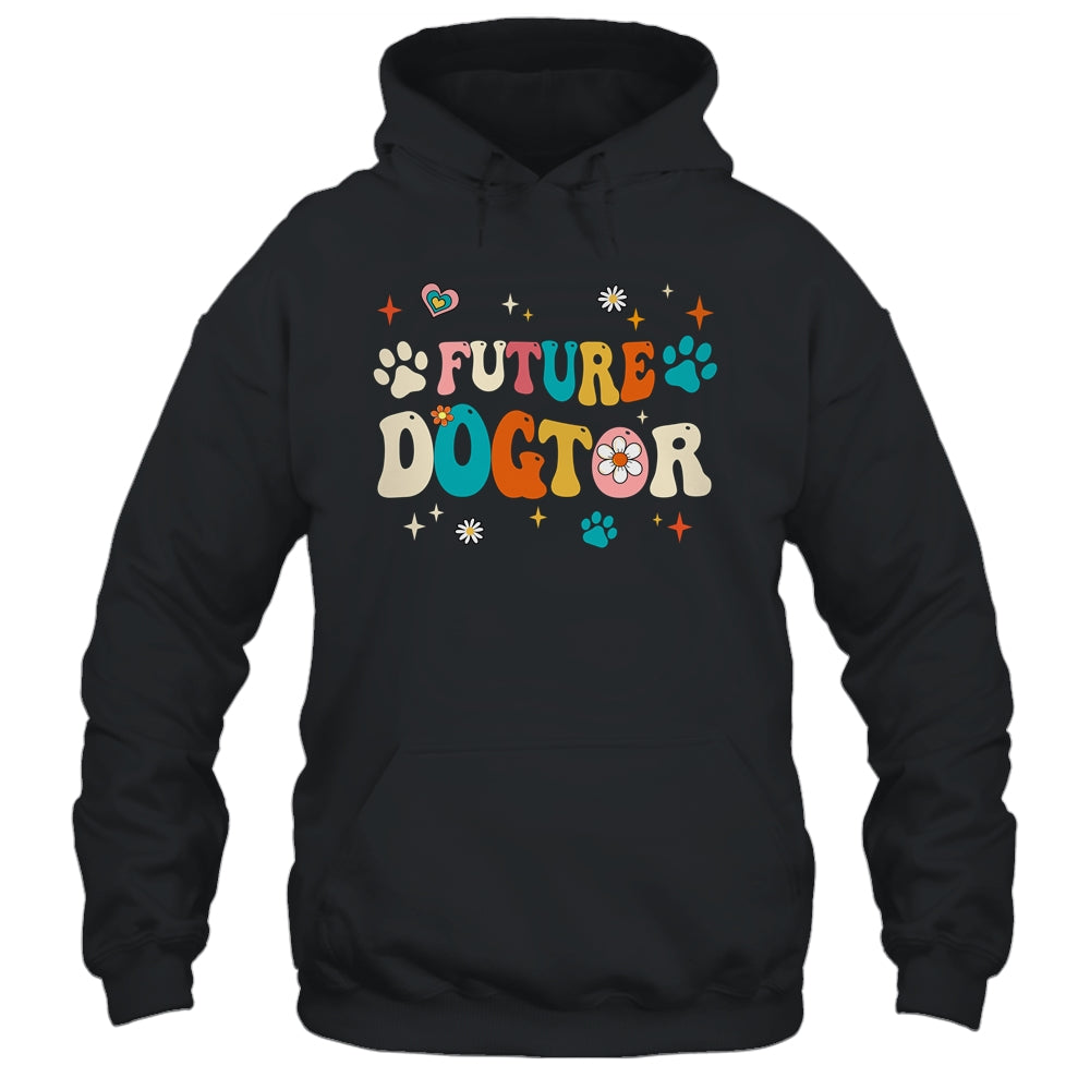 Future Dogtor Vet Student Funny Veterinarian Dog Groovy Shirt & Tank Top | siriusteestore