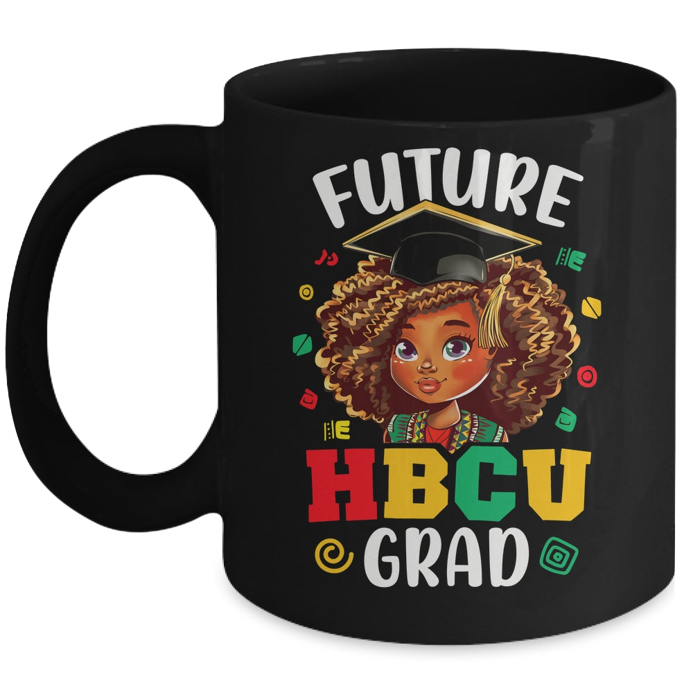 Future HBCU Grad Black Girl Kids Afro Black History Month Mug | siriusteestore
