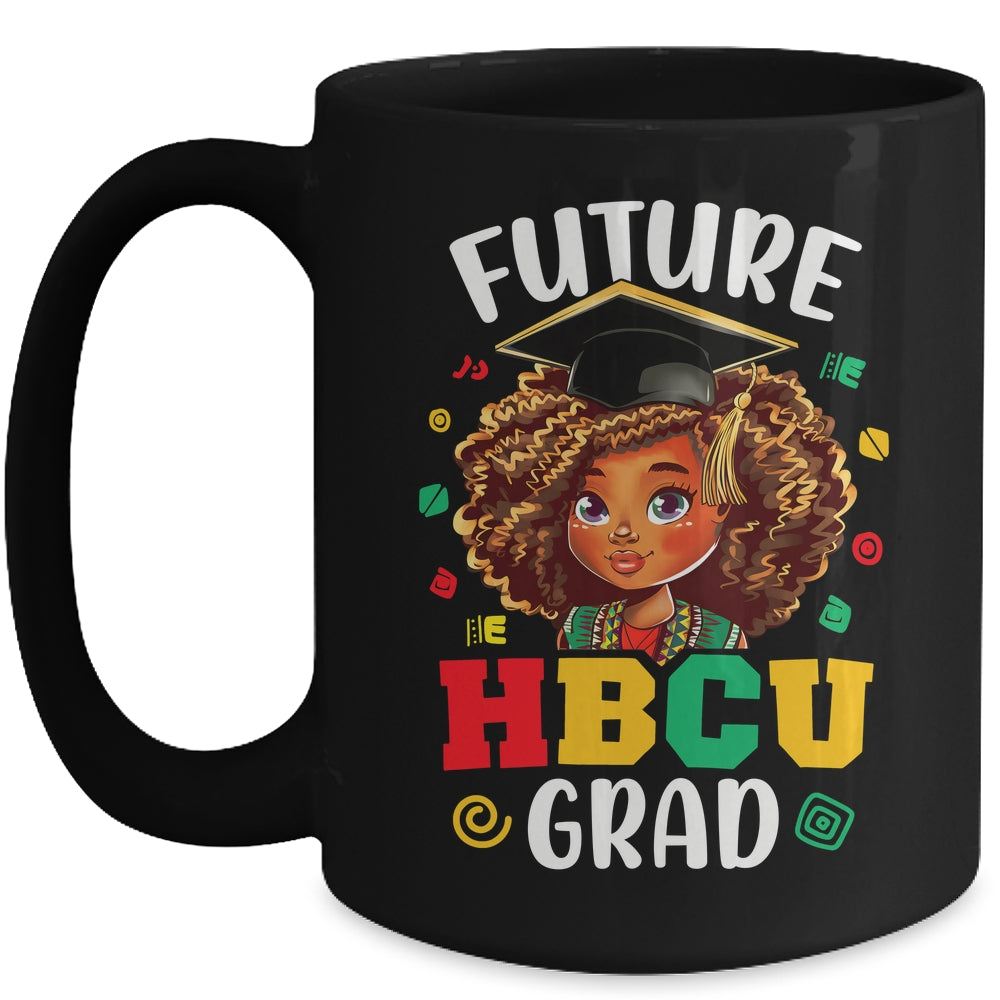 Future HBCU Grad Black Girl Kids Afro Black History Month Mug | siriusteestore