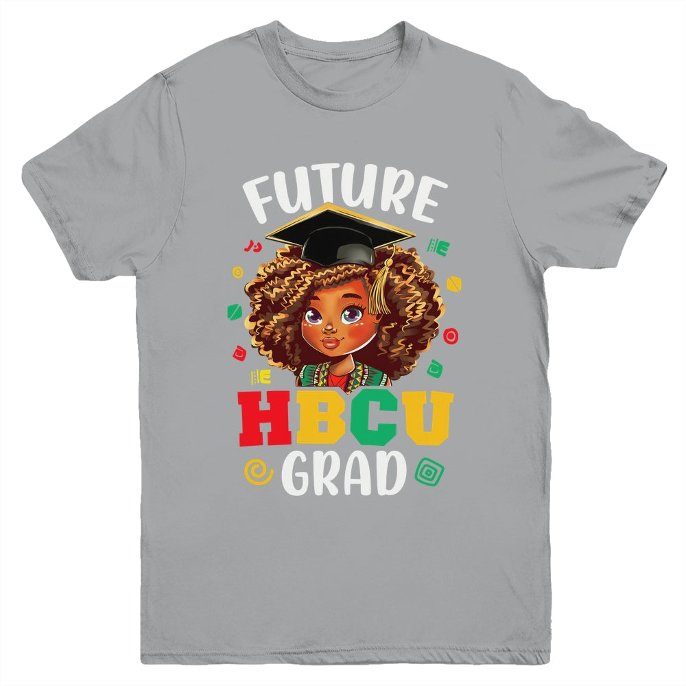 Future HBCU Grad Black Girl Kids Afro Black History Month Youth Shirt | siriusteestore