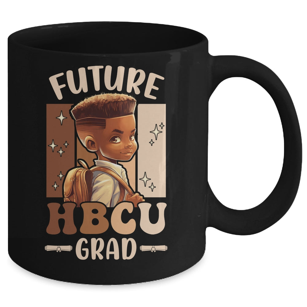 Future HBCU Grad Kids Black Boy Afro Black History Month Mug | siriusteestore