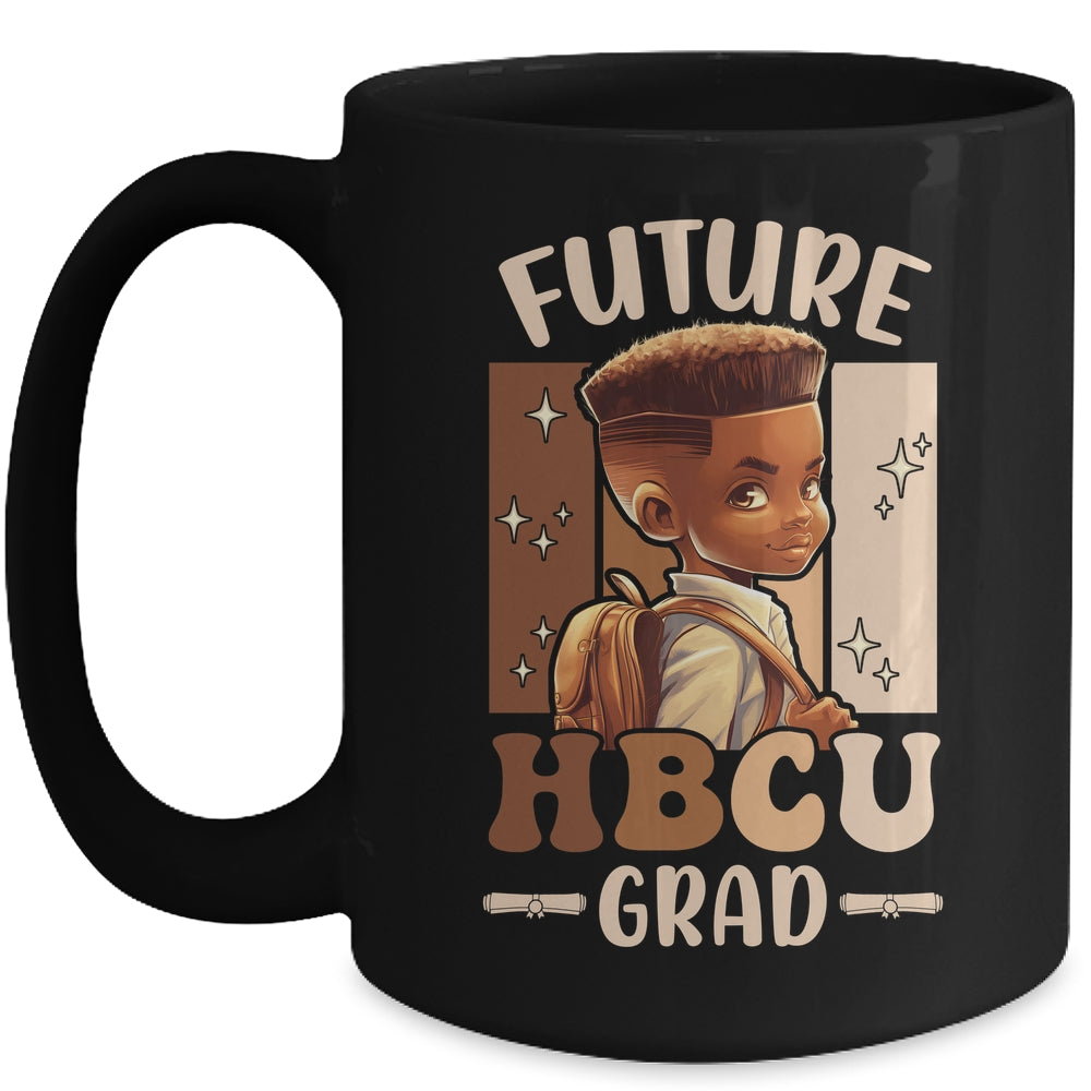 Future HBCU Grad Kids Black Boy Afro Black History Month Mug | siriusteestore