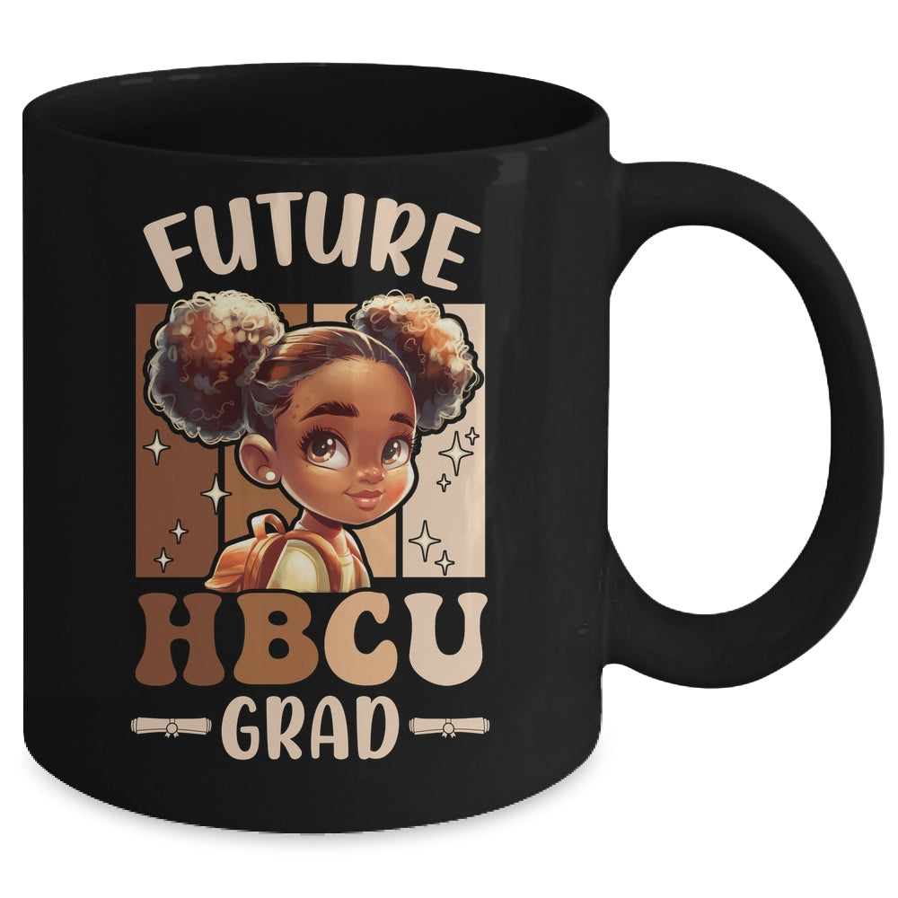 Future HBCU Grad Kids Black Girl Afro Black History Month Mug | siriusteestore