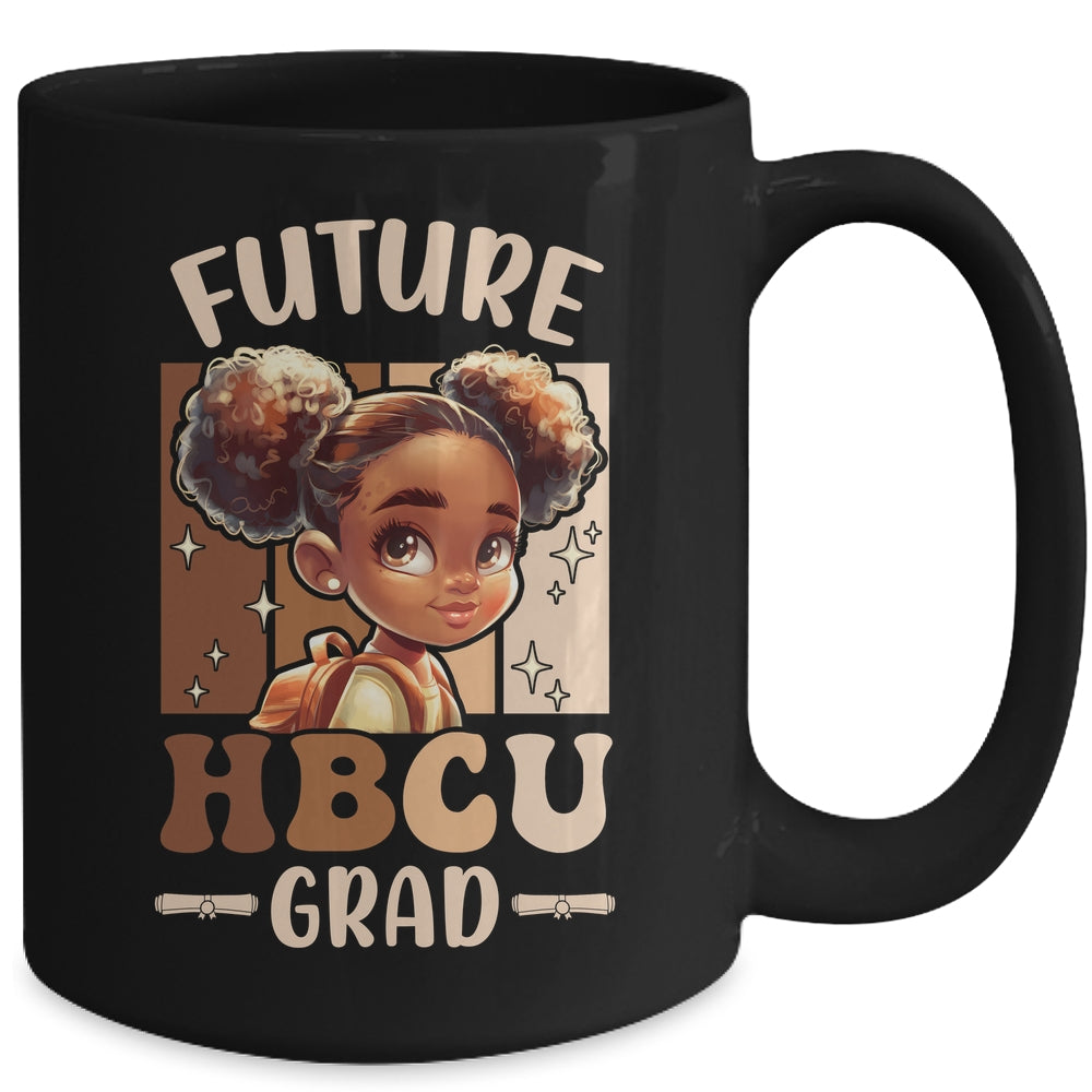 Future HBCU Grad Kids Black Girl Afro Black History Month Mug | siriusteestore