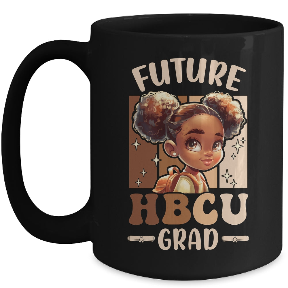 Future HBCU Grad Kids Black Girl Afro Black History Month Mug | siriusteestore