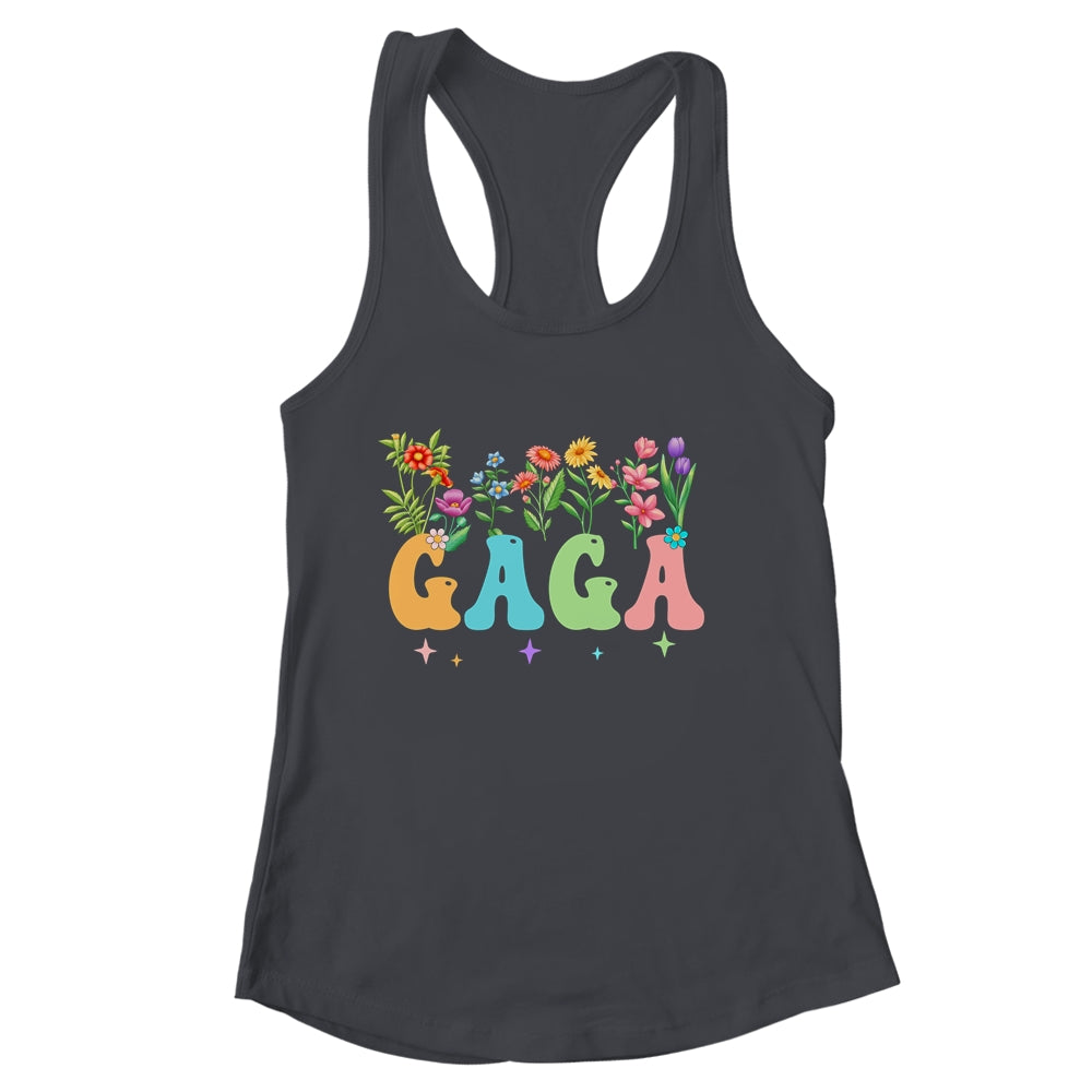 Gaga Women Wildflower Floral Design Gaga Mothers Day Shirt & Tank Top | siriusteestore