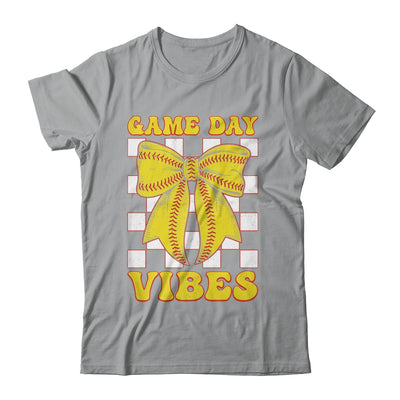 Game Day Vibes Coquette Bow Softball Mama Softball Girl Shirt & Tank Top | siriusteestore