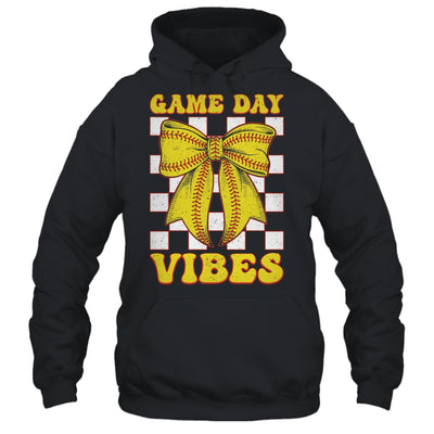 Game Day Vibes Coquette Bow Softball Mama Softball Girl Shirt & Tank Top | siriusteestore