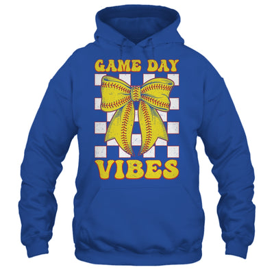 Game Day Vibes Coquette Bow Softball Mama Softball Girl Shirt & Tank Top | siriusteestore