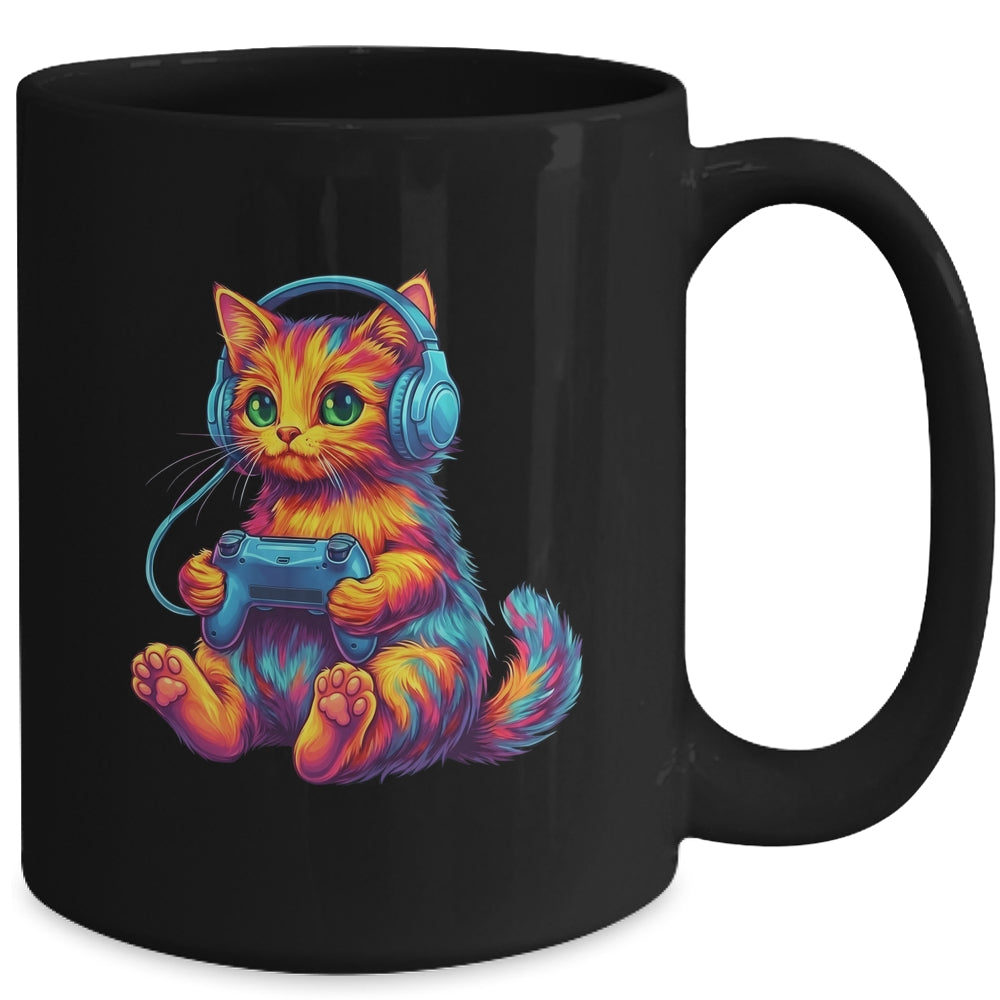 Gamer Cat Video Games Boys Teen Men Girls Funny Gaming Cat Mug | siriusteestore