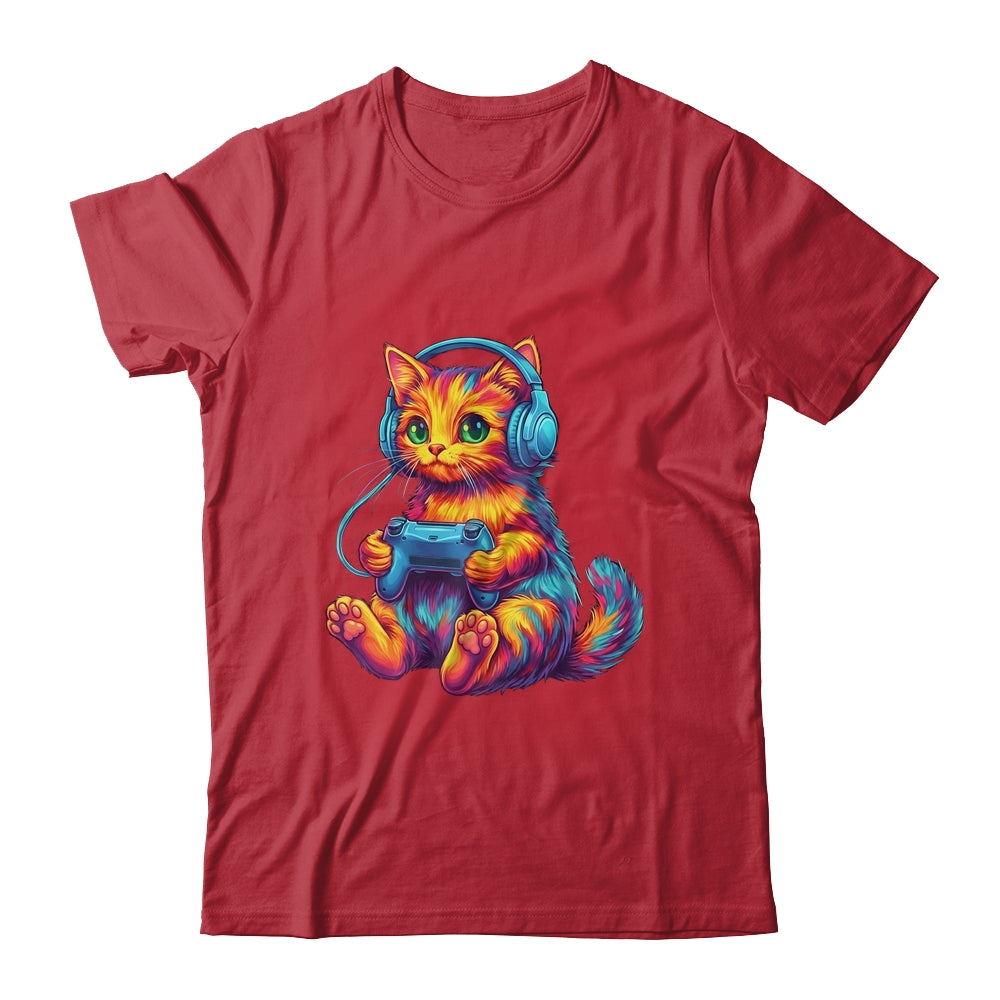 Gamer Cat Video Games Boys Teen Men Girls Funny Gaming Cat Shirt & Hoodie | siriusteestore