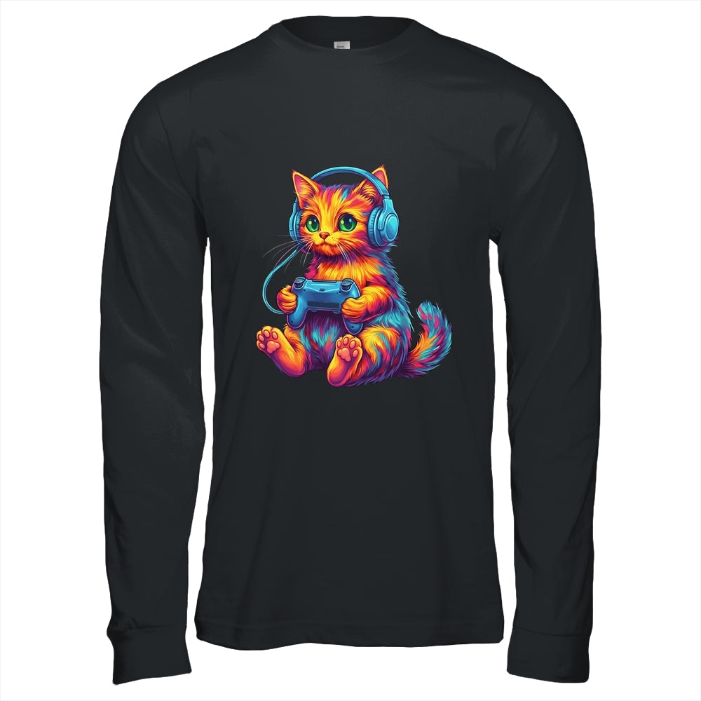 Gamer Cat Video Games Boys Teen Men Girls Funny Gaming Cat Shirt & Hoodie | siriusteestore