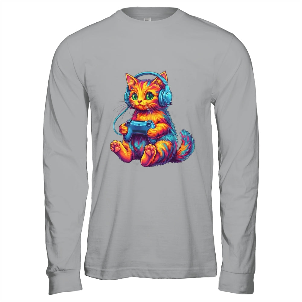 Gamer Cat Video Games Boys Teen Men Girls Funny Gaming Cat Shirt & Hoodie | siriusteestore