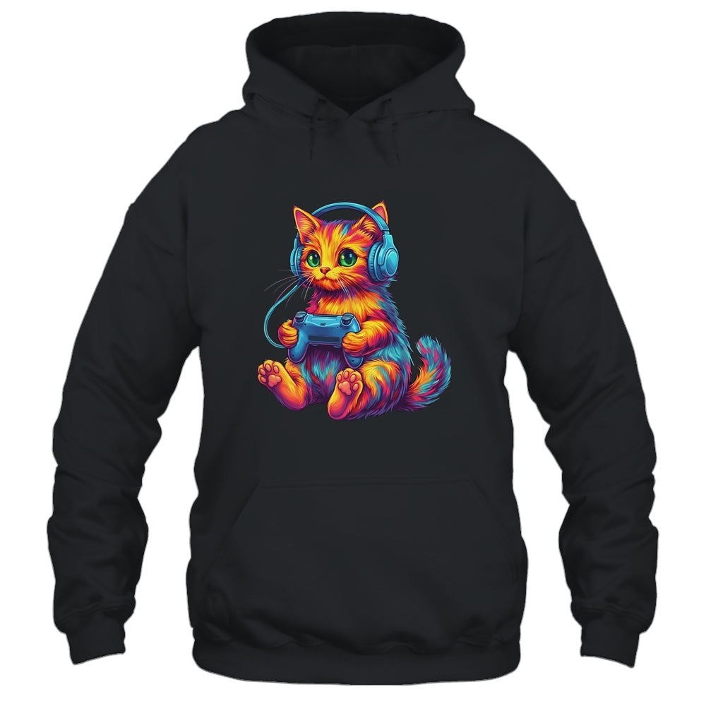 Gamer Cat Video Games Boys Teen Men Girls Funny Gaming Cat Shirt & Hoodie | siriusteestore