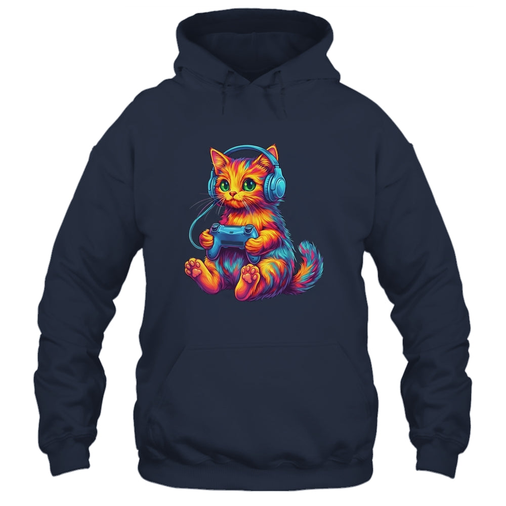 Gamer Cat Video Games Boys Teen Men Girls Funny Gaming Cat Shirt & Hoodie | siriusteestore