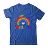 Gay Pride I'm Proud Of You Free Auntie Hugs Rainbow LGBT Shirt & Tank Top | siriusteestore