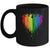 Gay Pride Rainbow Heart Graphic For LGBT Men Women Mug | siriusteestore