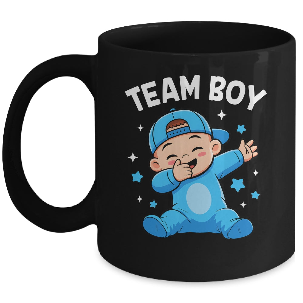 Gender Reveal Party Team Boy Baby Announcement Mug | siriusteestore