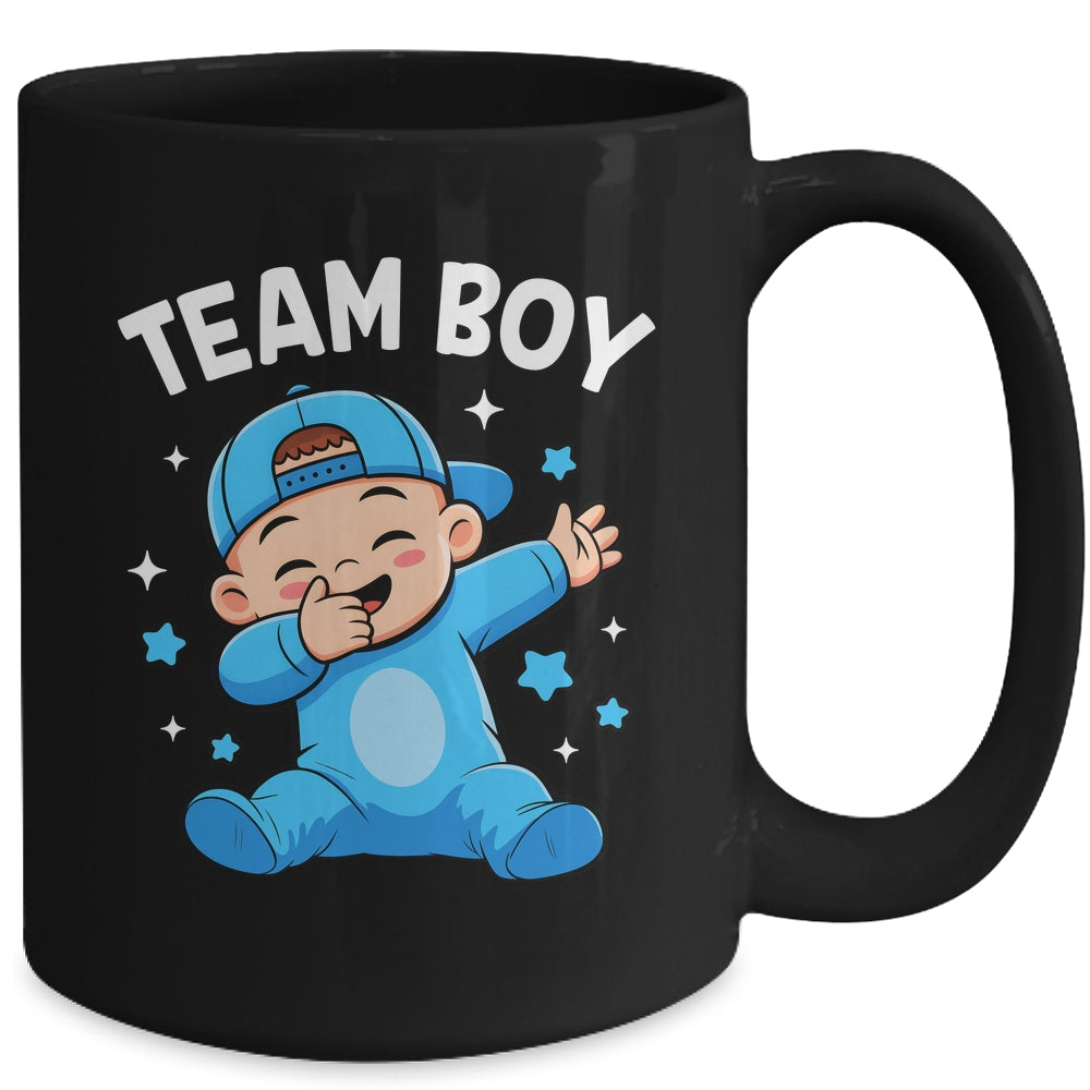 Gender Reveal Party Team Boy Baby Announcement Mug | siriusteestore
