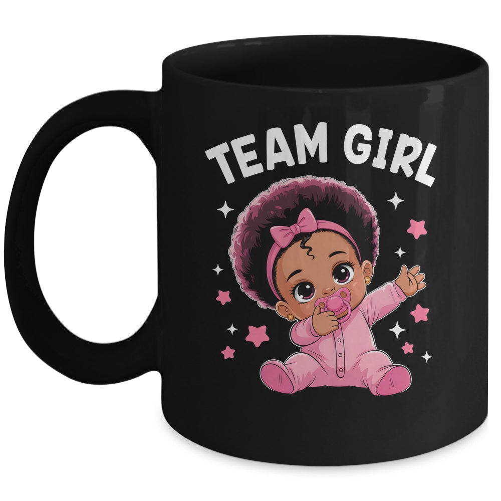 Gender Reveal Party Team Girl Baby Announcement Mug | siriusteestore