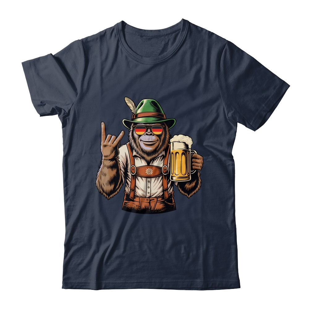 German Bigfoot Sasquatch Beer Lederhose Funny Oktoberfest Shirt & Hoodie | siriusteestore