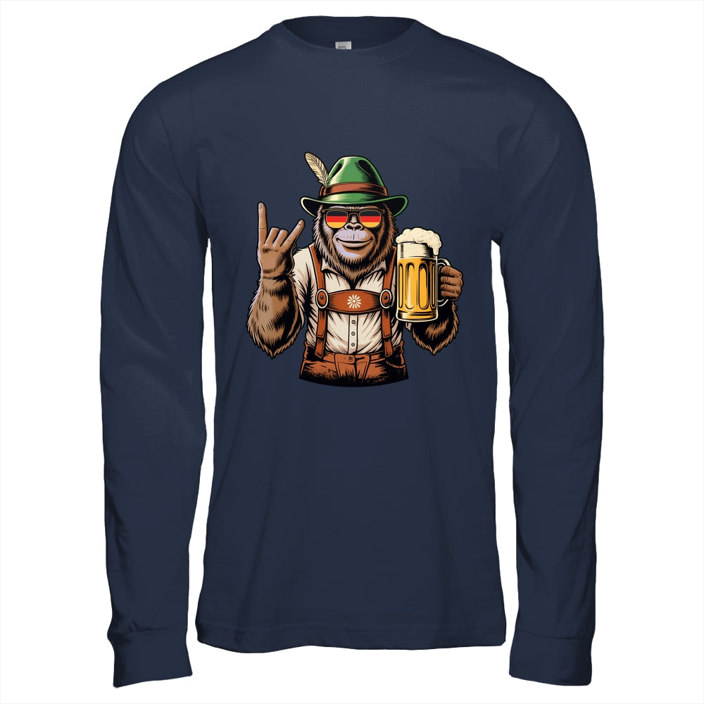 German Bigfoot Sasquatch Beer Lederhose Funny Oktoberfest Shirt & Hoodie | siriusteestore