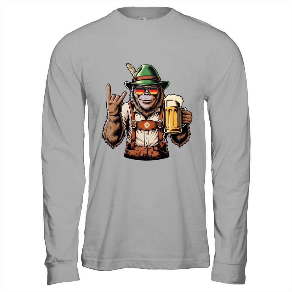 German Bigfoot Sasquatch Beer Lederhose Funny Oktoberfest Shirt & Hoodie | siriusteestore