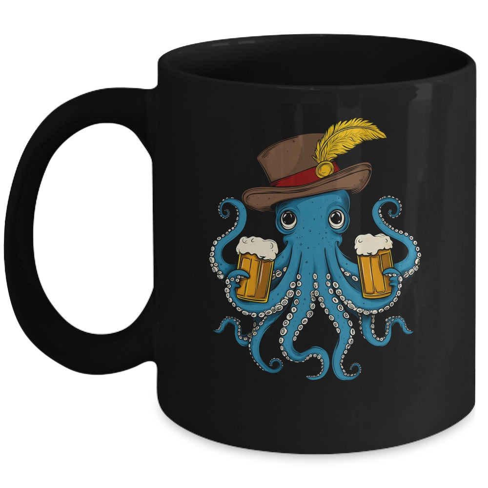 German Octopus Oktoberfest Funny Bavarian Festival Men Women Mug | siriusteestore
