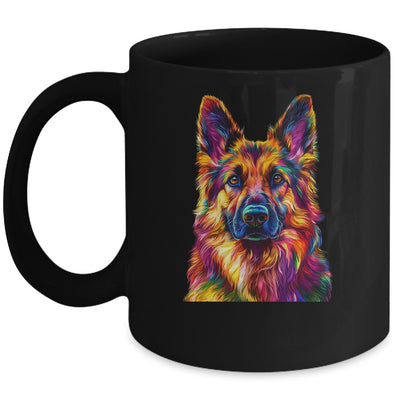 German Shepherd Dog Colorful Face Dog Lover Men Women Mug | siriusteestore