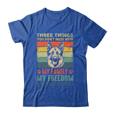 German Shepherd Funny Dog Three Things You Don't Mess With Shirt & Tank Top | siriusteestore