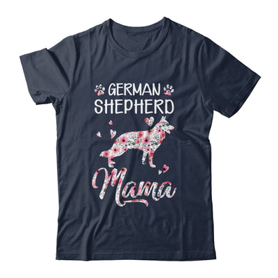 German Shepherd Mama Dog Lover For Mom Owner Women Floral Shirt & Tank Top | siriusteestore