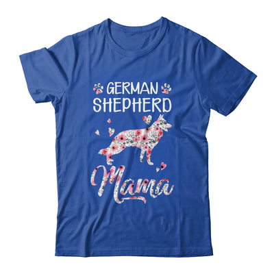 German Shepherd Mama Dog Lover For Mom Owner Women Floral Shirt & Tank Top | siriusteestore