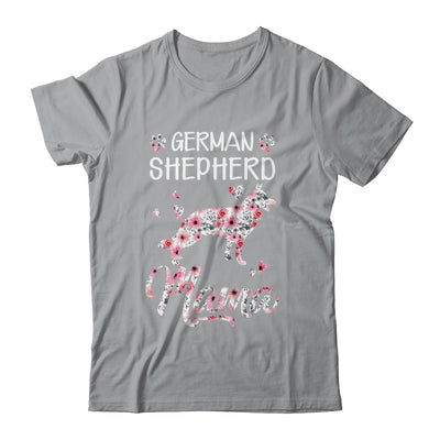 German Shepherd Mama Dog Lover For Mom Owner Women Floral Shirt & Tank Top | siriusteestore