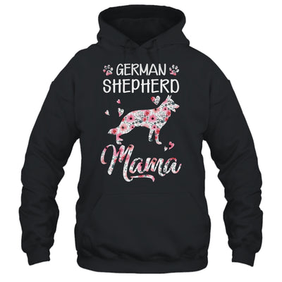 German Shepherd Mama Dog Lover For Mom Owner Women Floral Shirt & Tank Top | siriusteestore