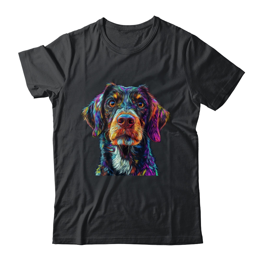 German Shorthaired Pointer Dog Colorful Face Dog Lover Men Women Shirt & Tank Top | siriusteestore