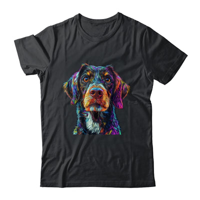 German Shorthaired Pointer Dog Colorful Face Dog Lover Men Women Shirt & Tank Top | siriusteestore