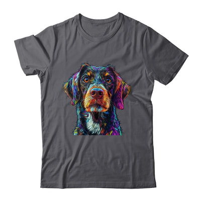 German Shorthaired Pointer Dog Colorful Face Dog Lover Men Women Shirt & Tank Top | siriusteestore